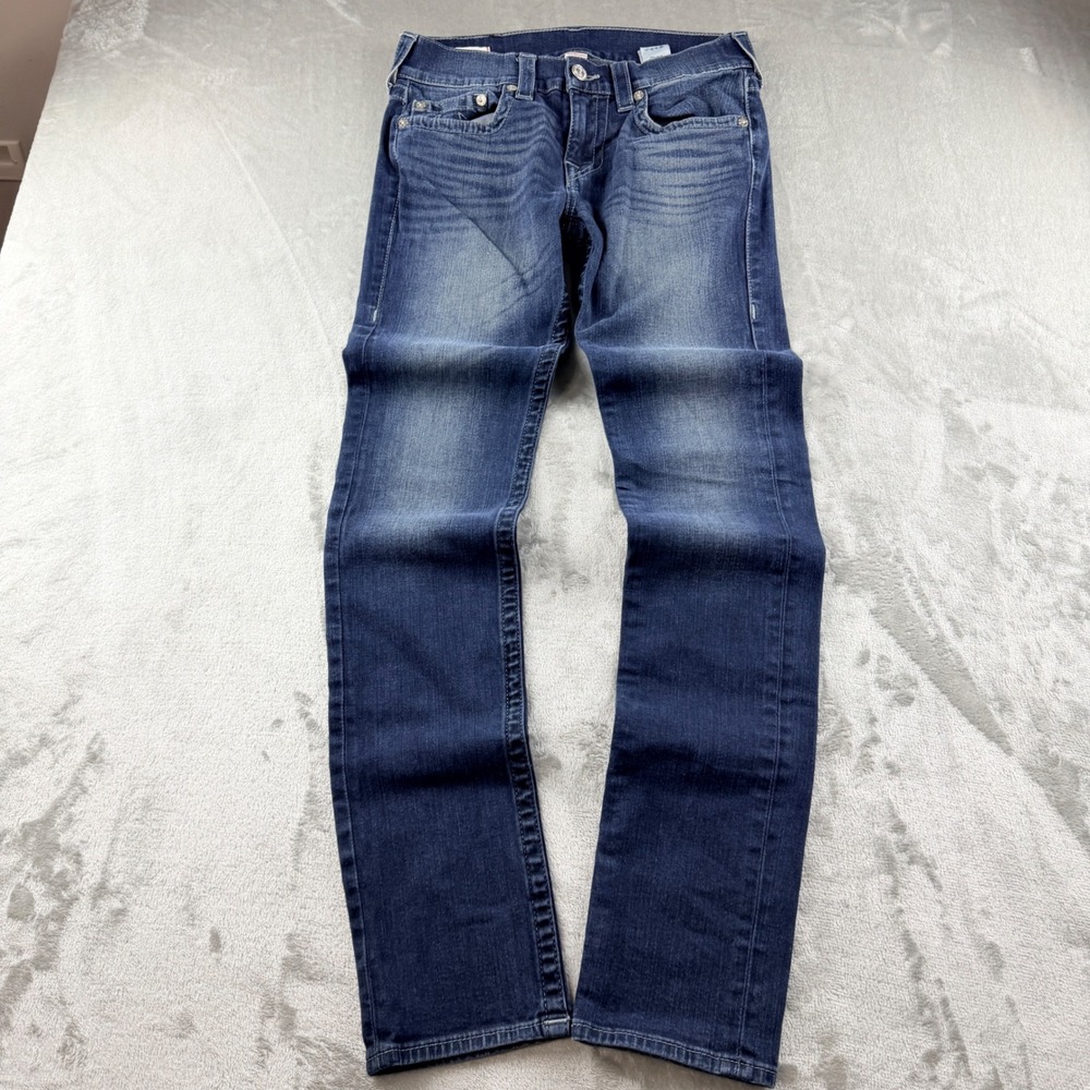 True Religion Rocco Relaxed Skinny Jeans Blue Denim Men's Size 30